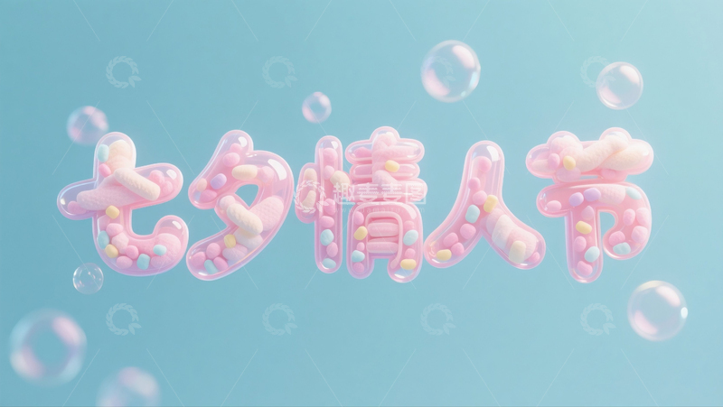 高清大图下载【趣麦麦图】七夕情人节