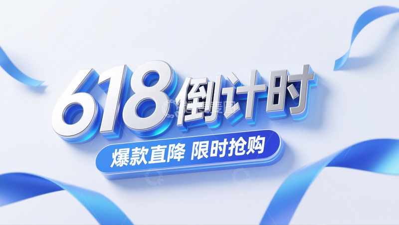 高清大图下载【趣麦麦图】618倒计时3