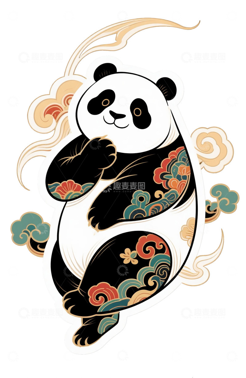 高清大图下载【趣麦麦图】可爱的大熊猫5