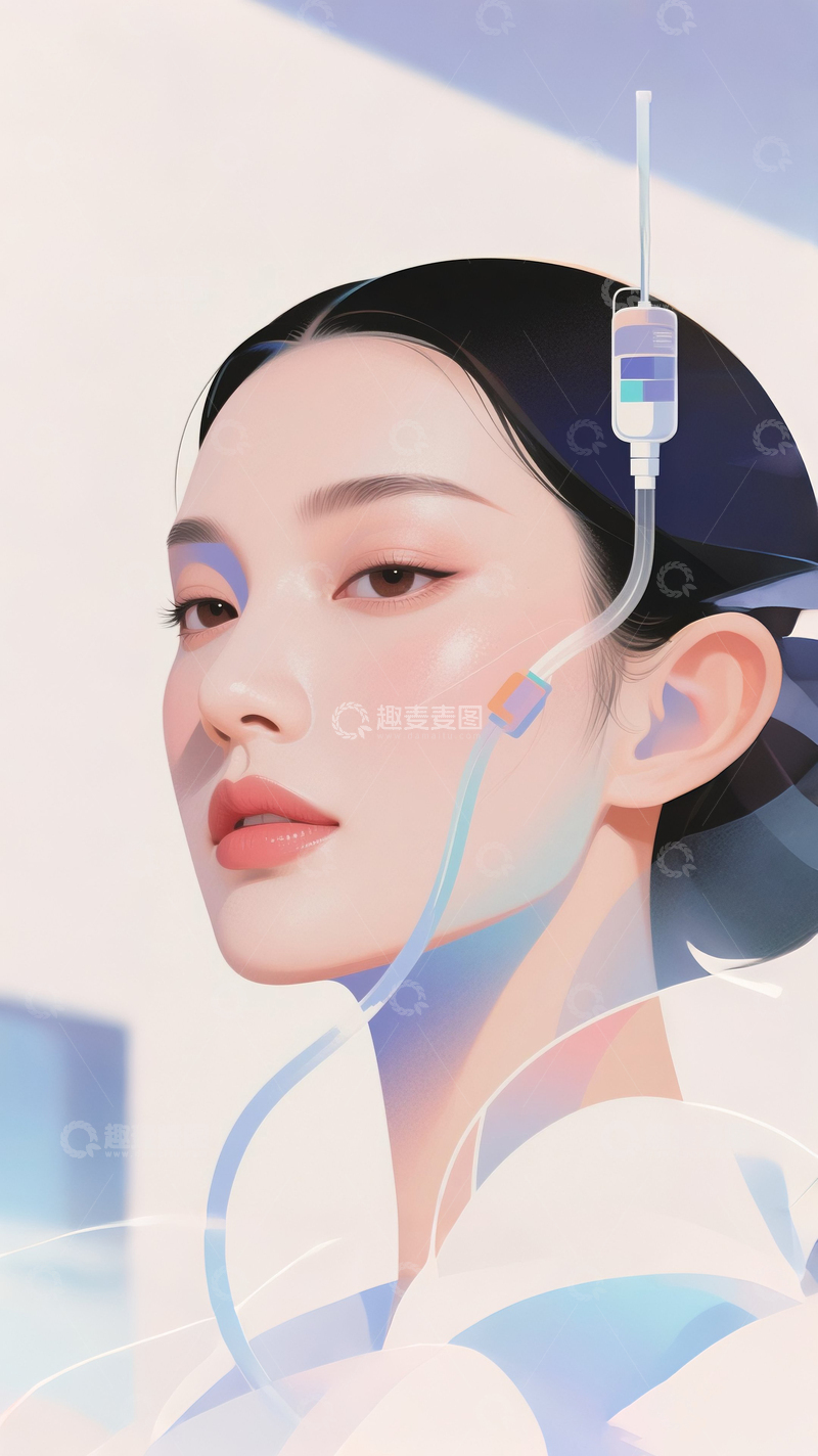 高清大图下载【趣麦麦图】抽象风格医美形象3