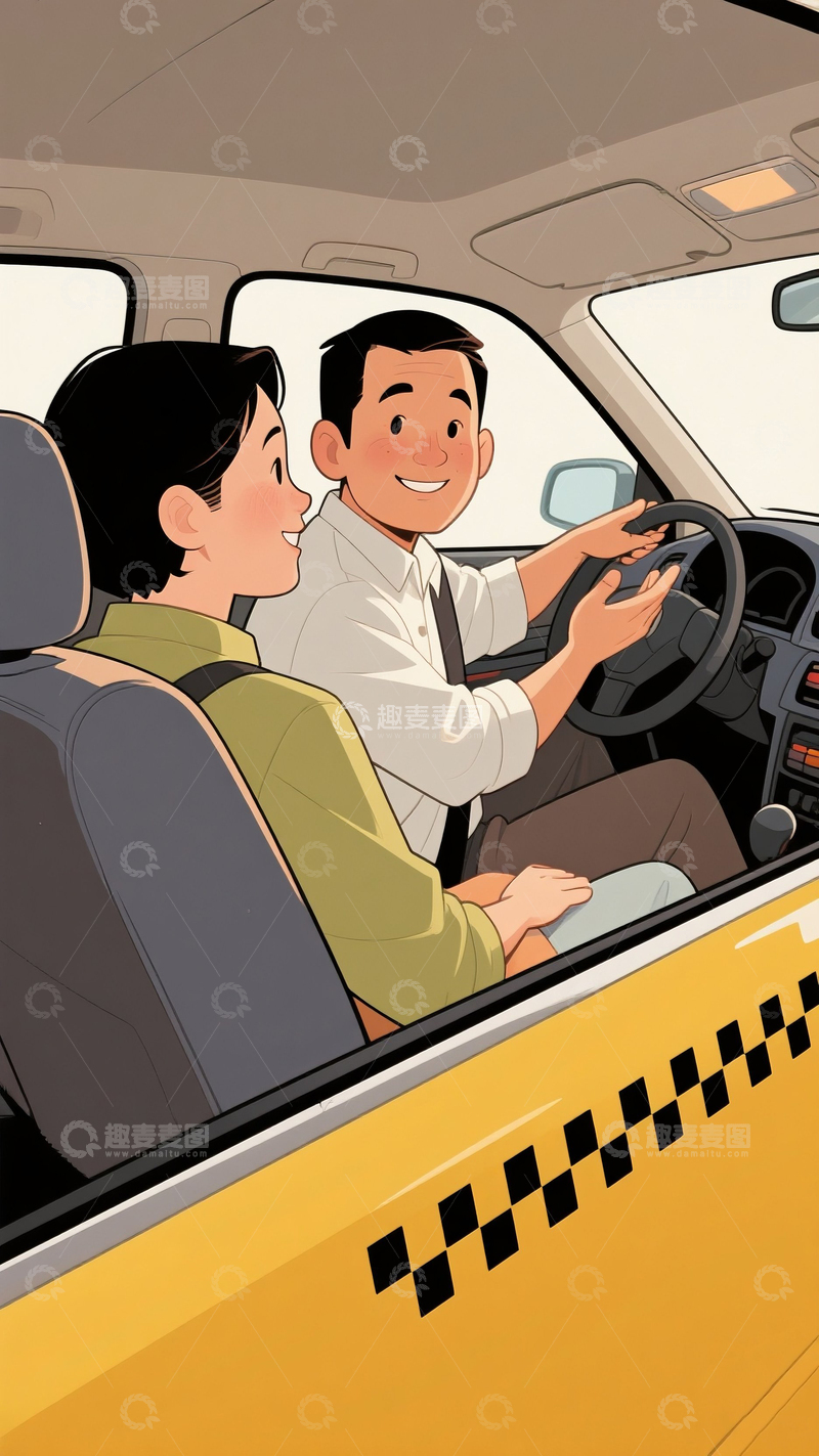 高清大图下载【趣麦麦图】友善的出租司机3