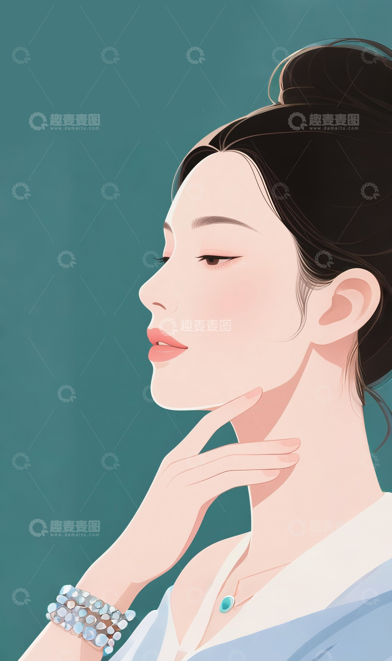 高清大图下载【趣麦麦图】医美形象美女3