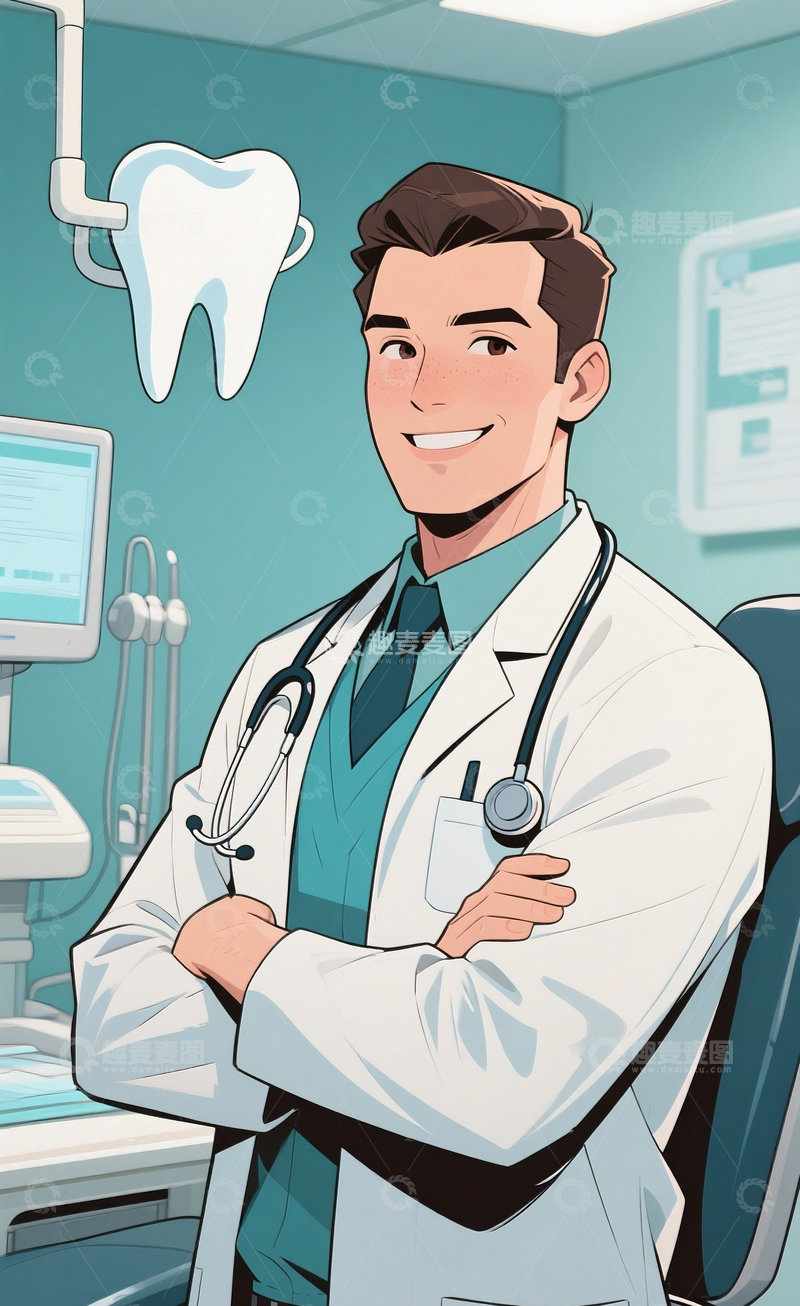 高清大图下载【趣麦麦图】专业的牙科医生1
