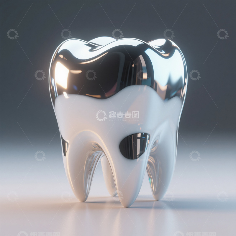 高清大图下载【趣麦麦图】3D闪亮大牙齿1