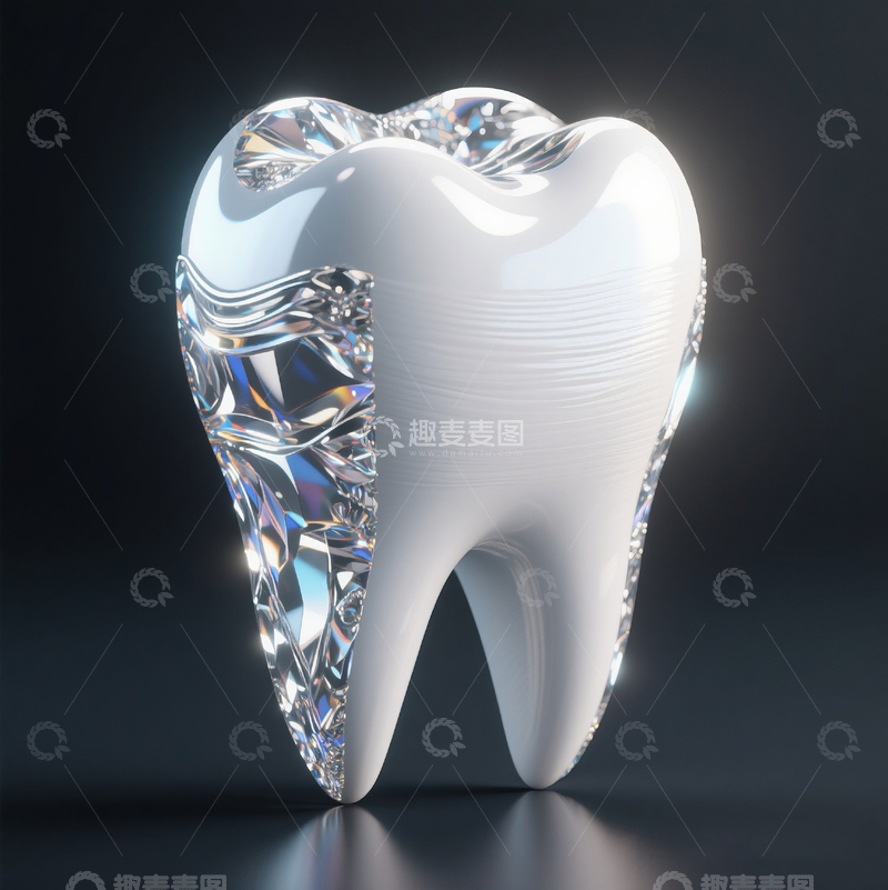 高清大图下载【趣麦麦图】3D闪亮大牙齿