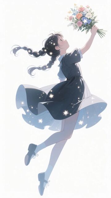 穿裙子的小姑娘