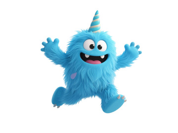 蓝色开心小怪兽2