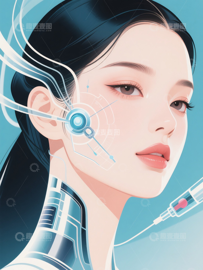 高清大图下载【趣麦麦图】医美整形形象9