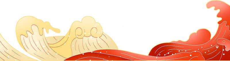 高清大图下载【趣麦麦图】 国潮海浪线条