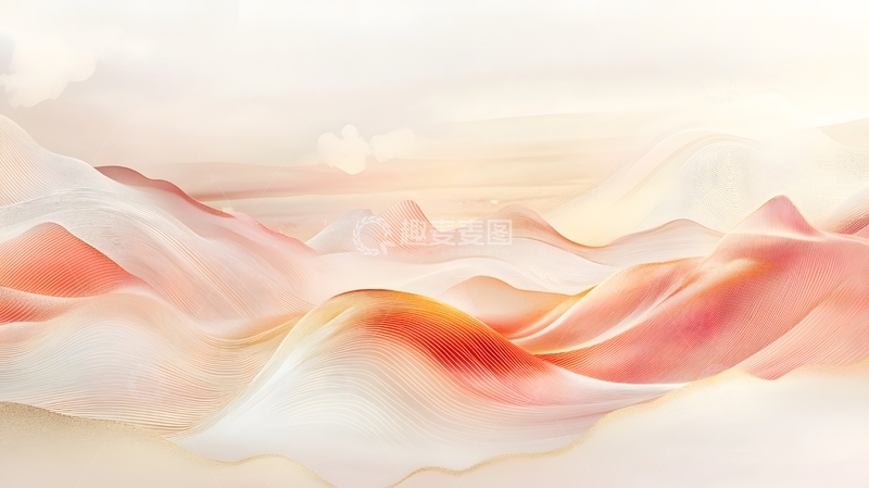 高清大图下载【趣麦麦图】中式抽象山水背景4