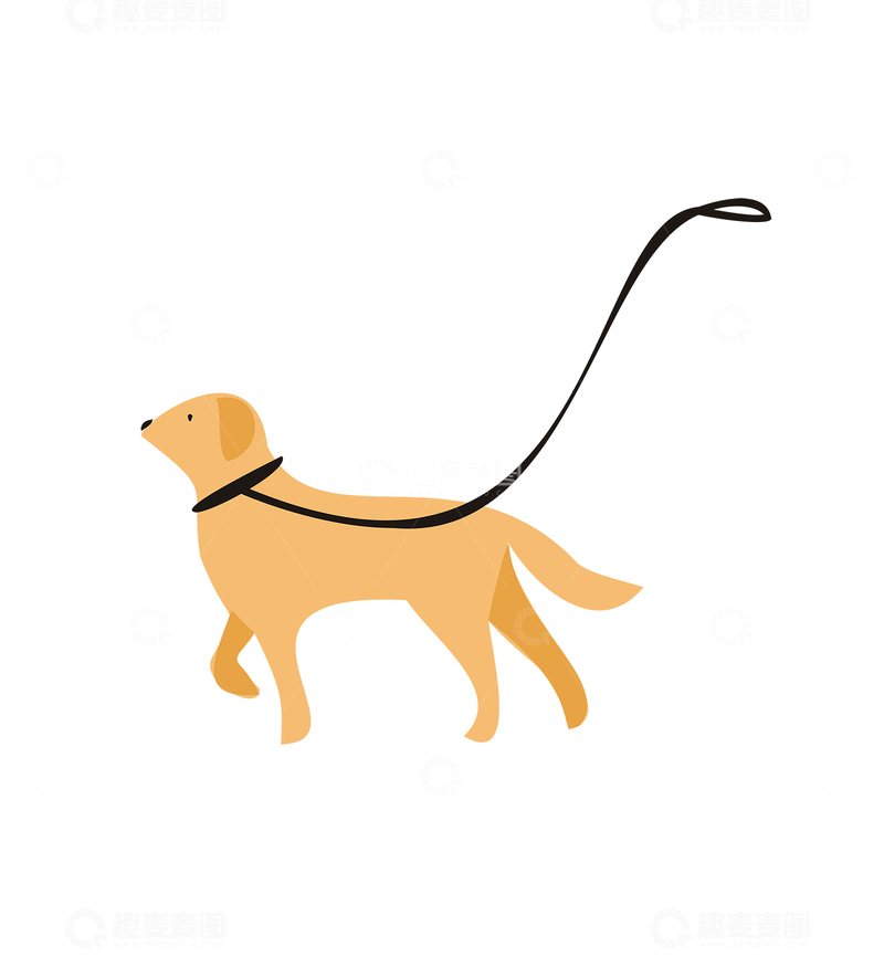 源文件下载【趣麦麦图】矢量卡通小狗