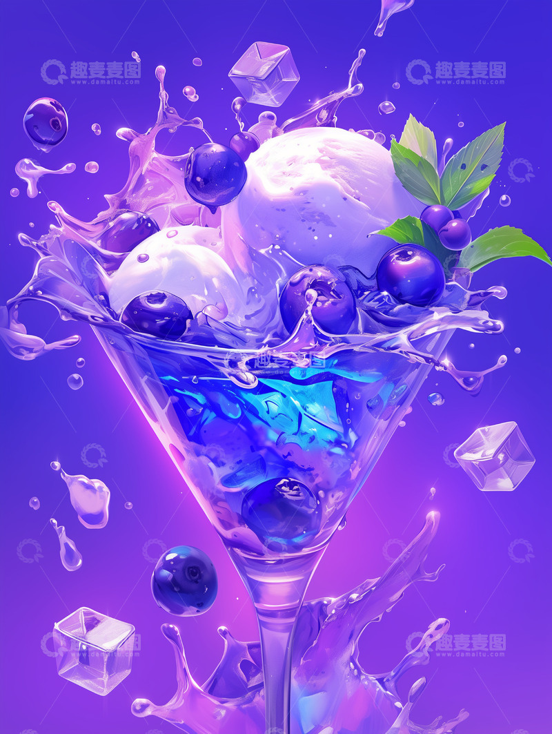 高清大图下载【趣麦麦图】美食篇&mdash;&mdash;冰淇淋甜品1