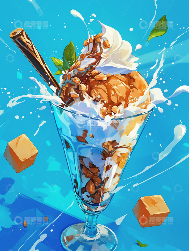 高清大图下载【趣麦麦图】美食篇&mdash;&mdash;冰淇淋甜品31