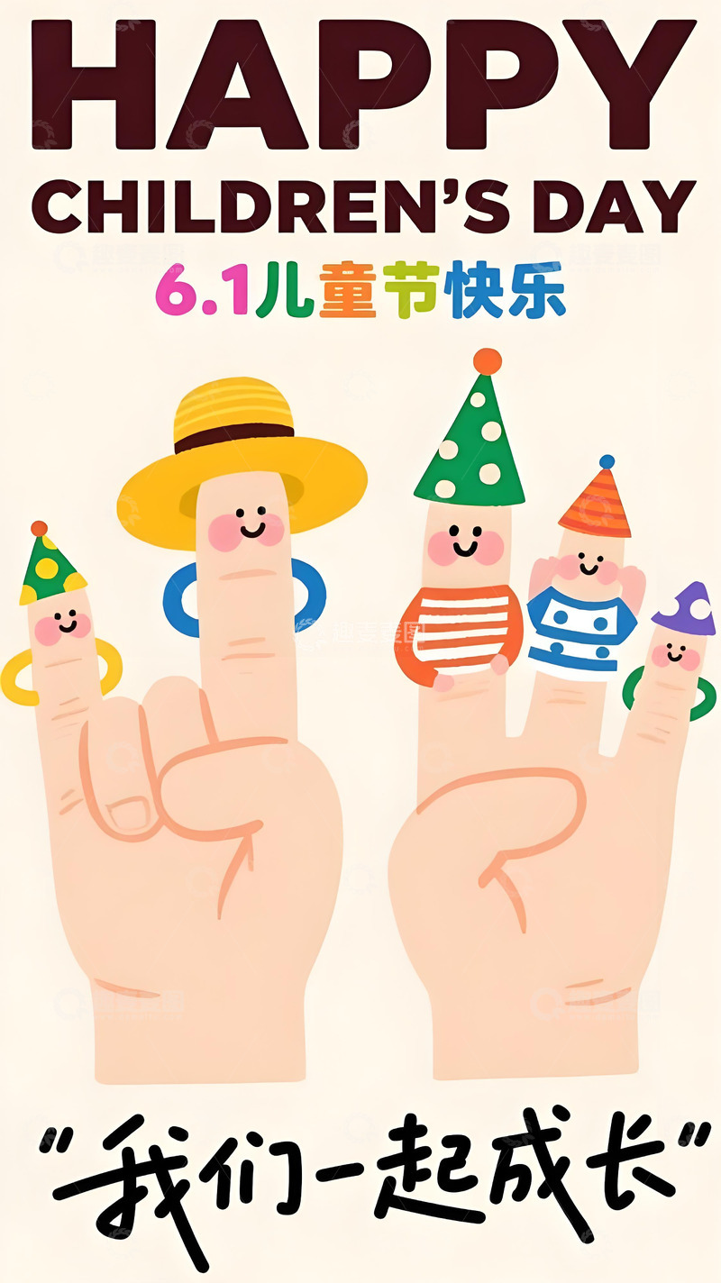高清大图下载【趣麦麦图】儿童节海报11
