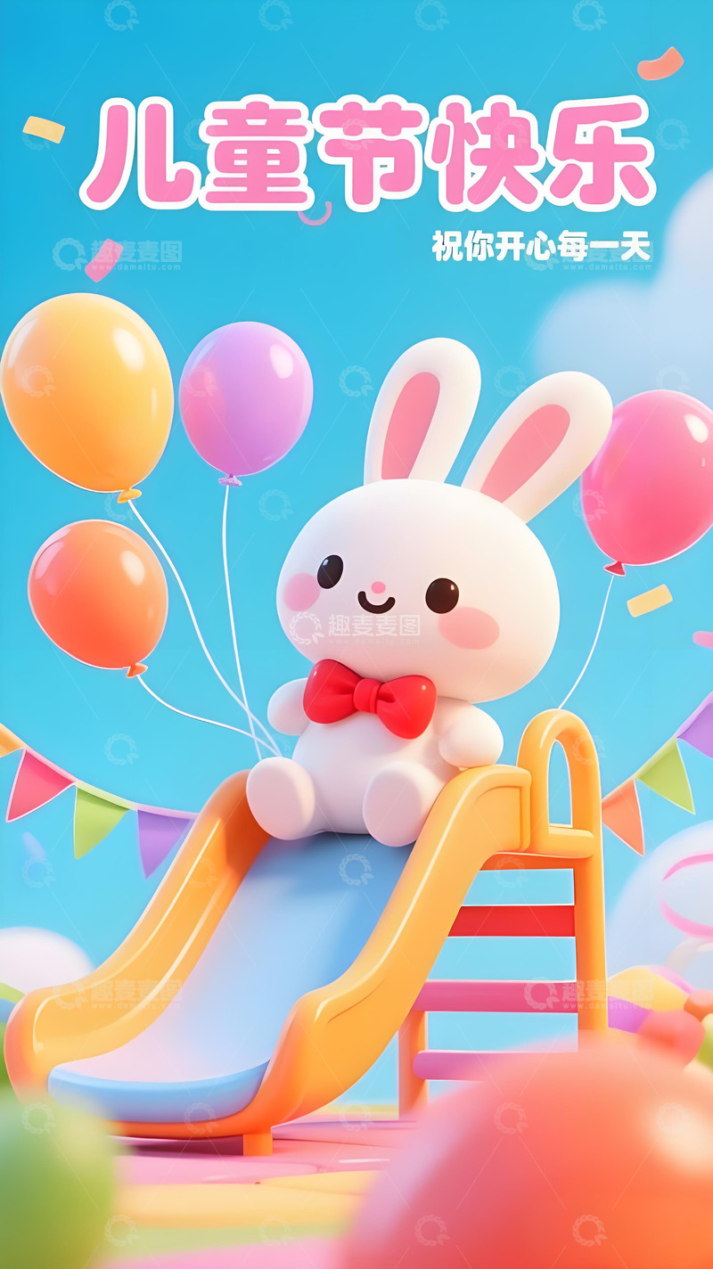 高清大图下载【趣麦麦图】儿童节海报21