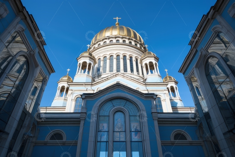 高清大图下载【趣麦麦图】高大的白色教堂