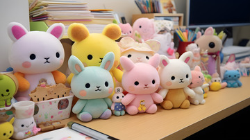 毛绒玩具室内摆拍3