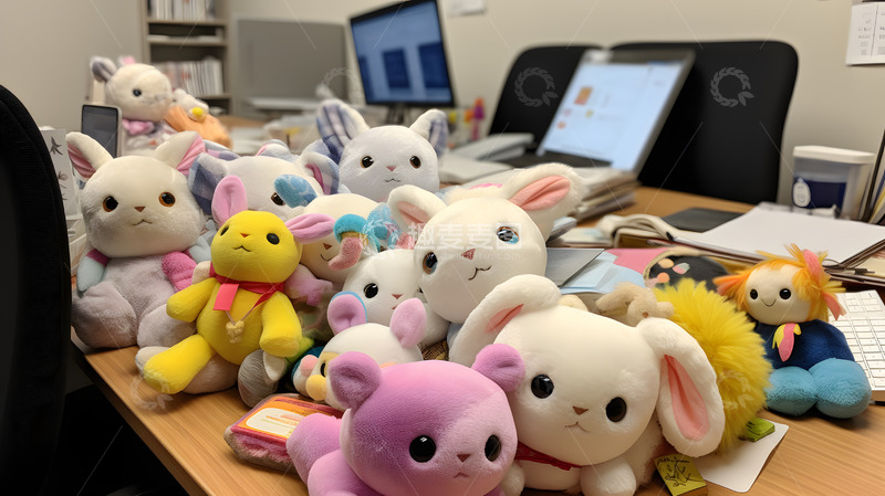 高清大图下载【趣麦麦图】毛绒玩具室内摆拍4