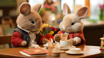 毛绒玩具室内摆拍2