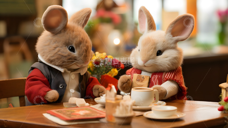 高清大图下载【趣麦麦图】毛绒玩具室内摆拍2