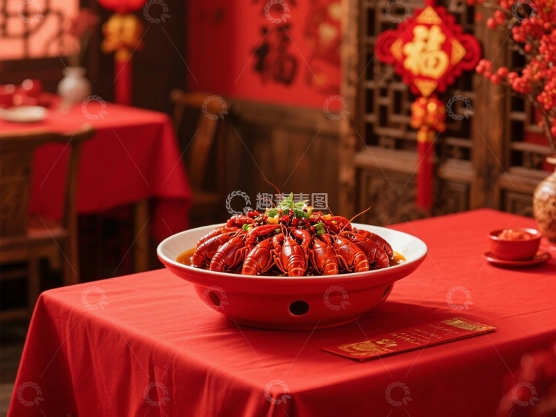 高清大图下载【趣麦麦图】鲜香的麻辣小龙虾2