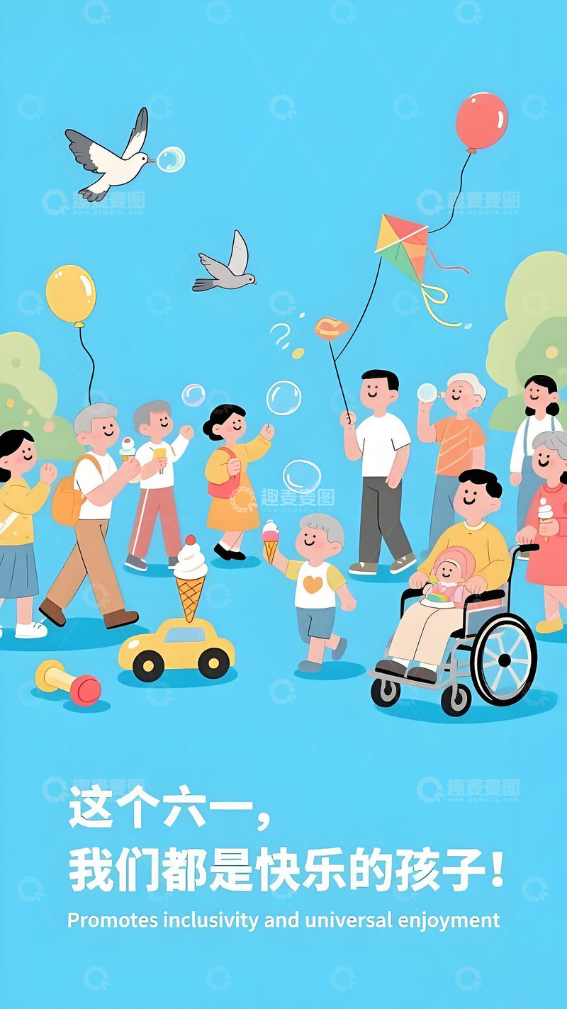 高清大图下载【趣麦麦图】儿童节海报33