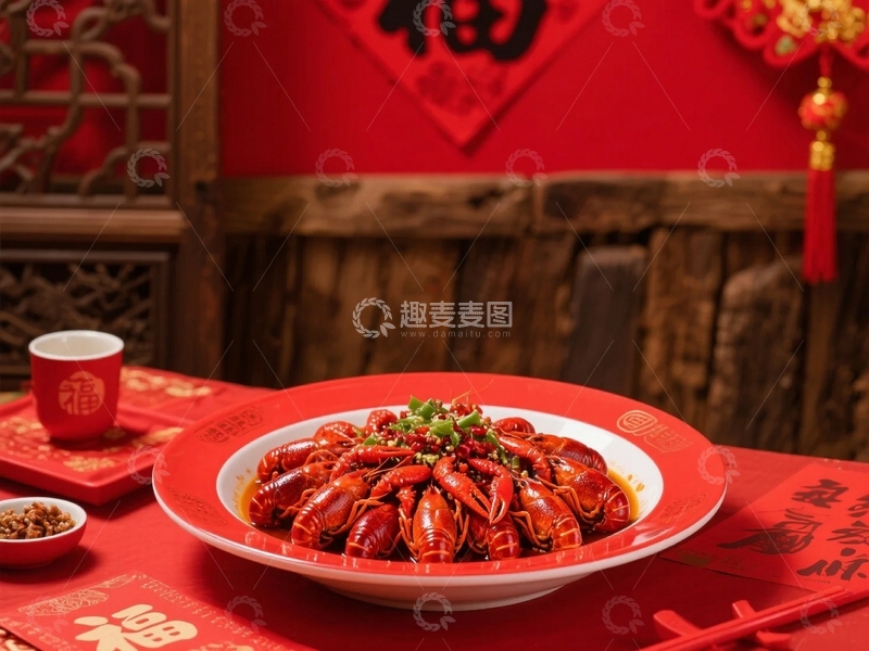 高清大图下载【趣麦麦图】鲜香的麻辣小龙虾5