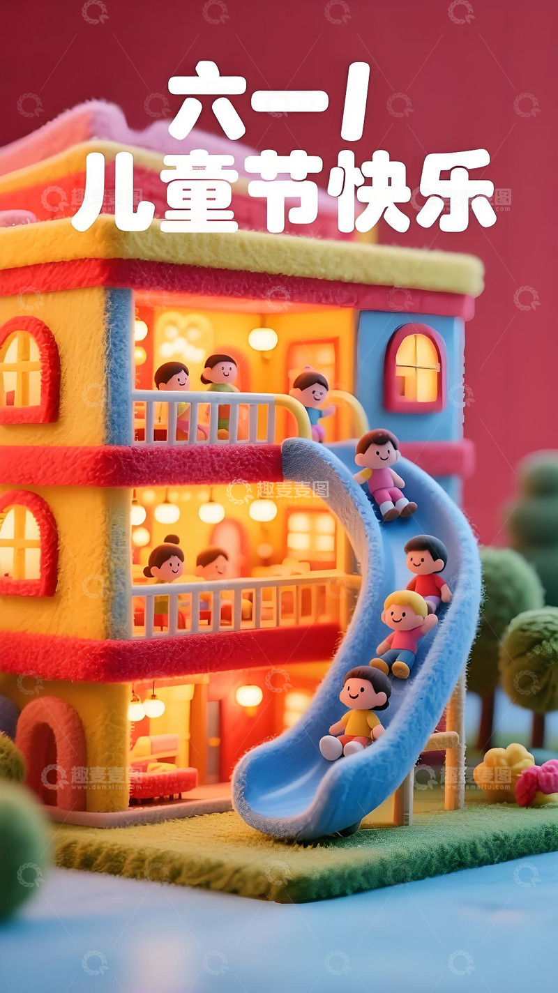 高清大图下载【趣麦麦图】儿童节海报44