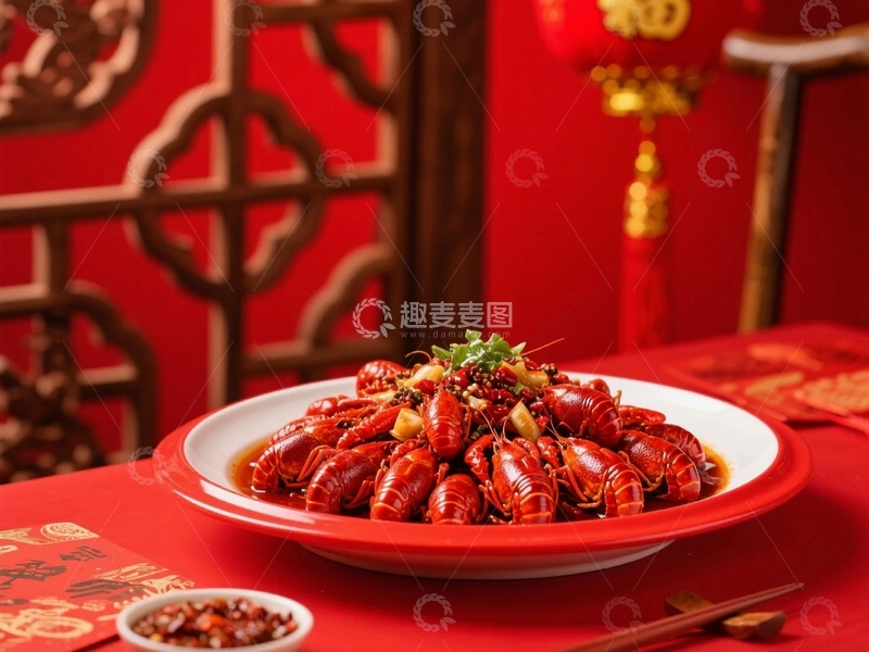 高清大图下载【趣麦麦图】鲜香的麻辣小龙虾6