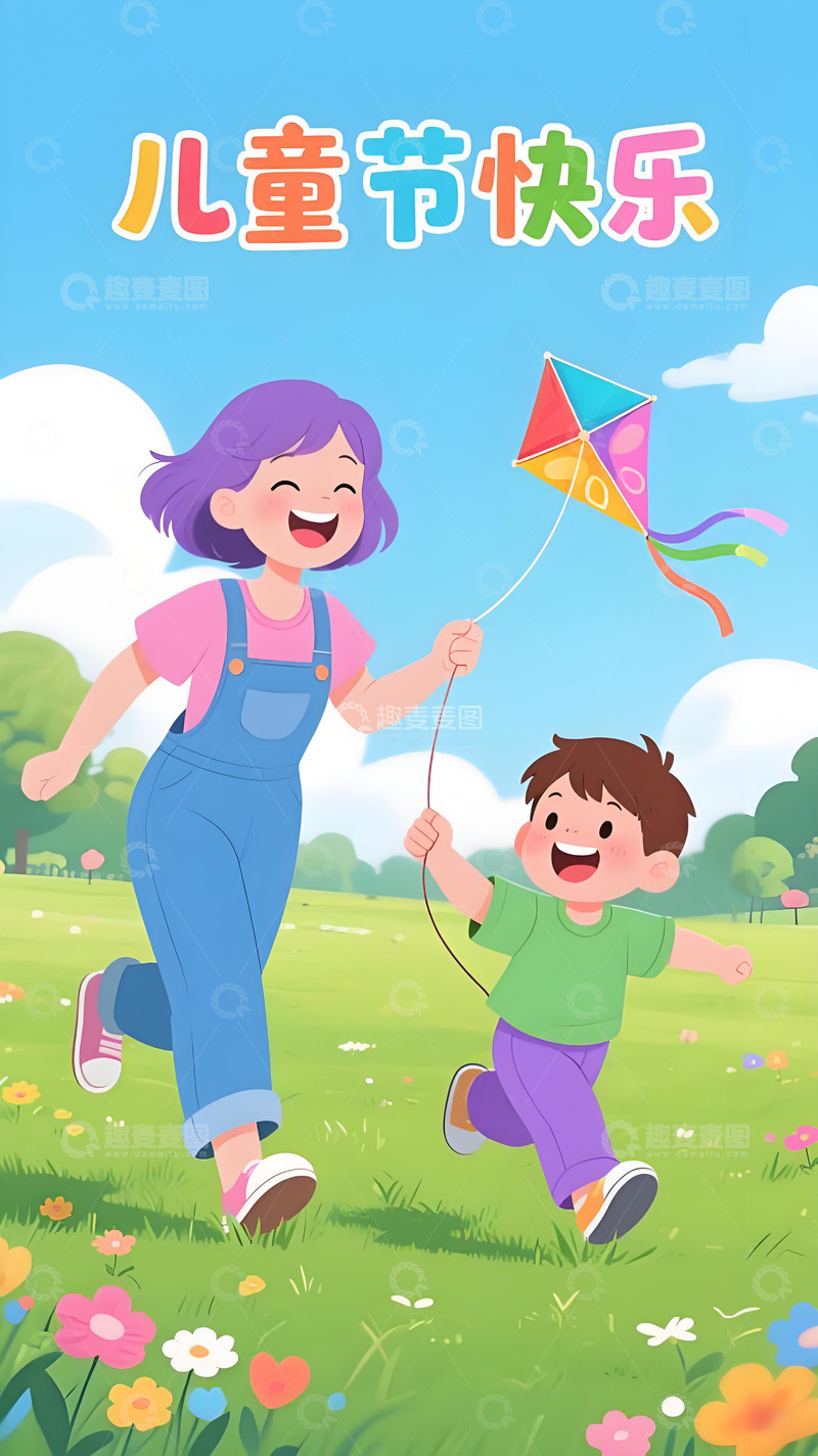 高清大图下载【趣麦麦图】儿童节海报77