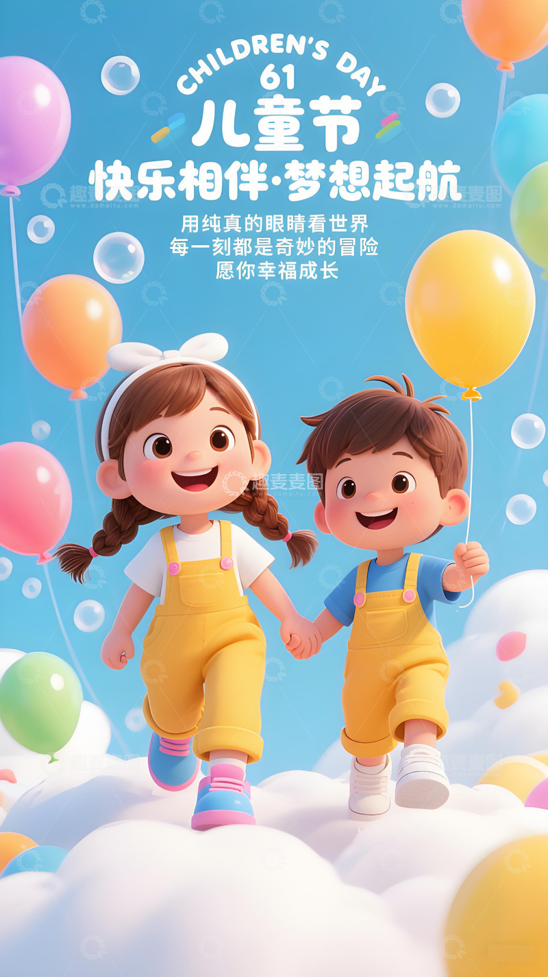 高清大图下载【趣麦麦图】儿童节海报61