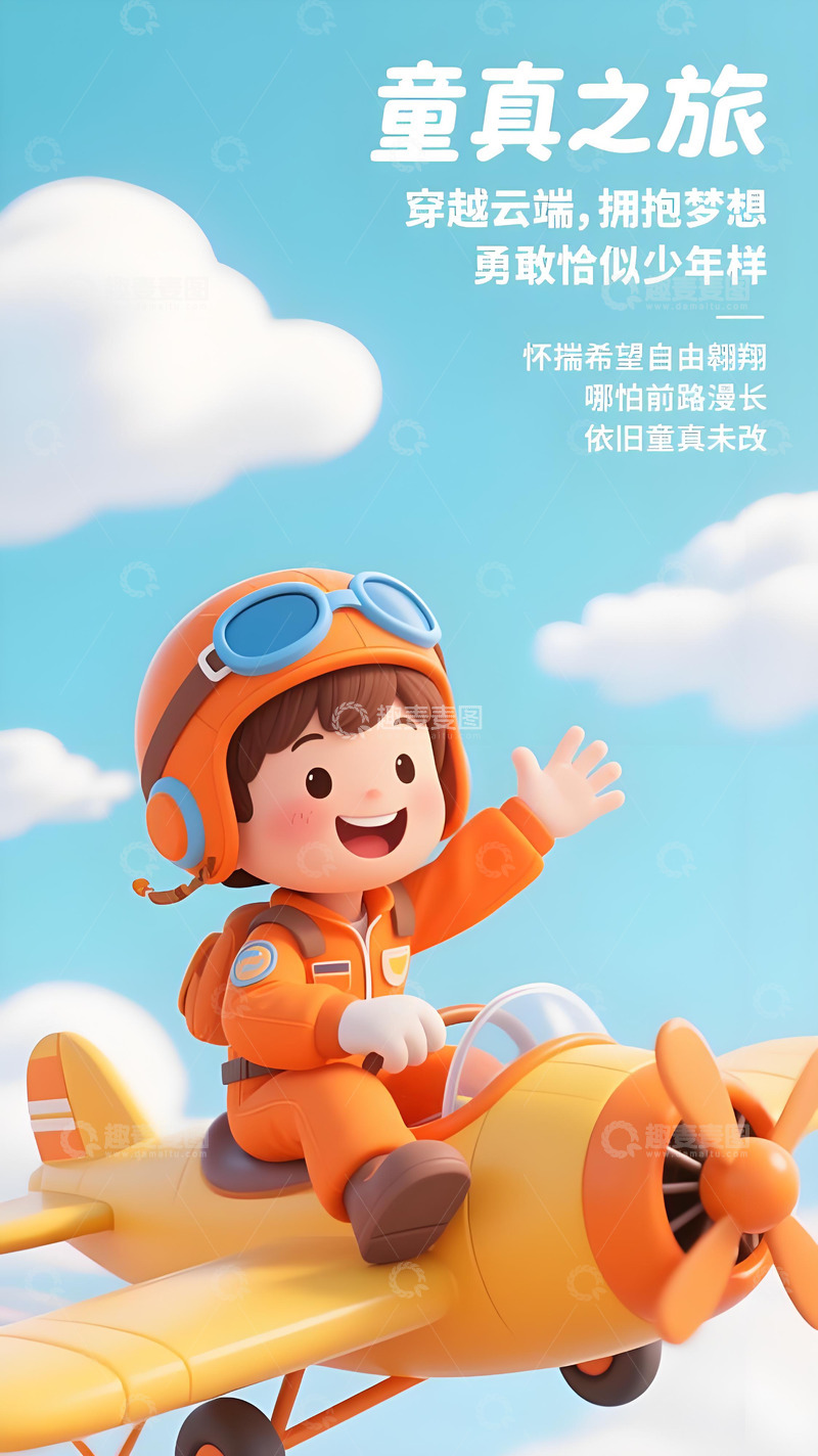 高清大图下载【趣麦麦图】儿童节海报75