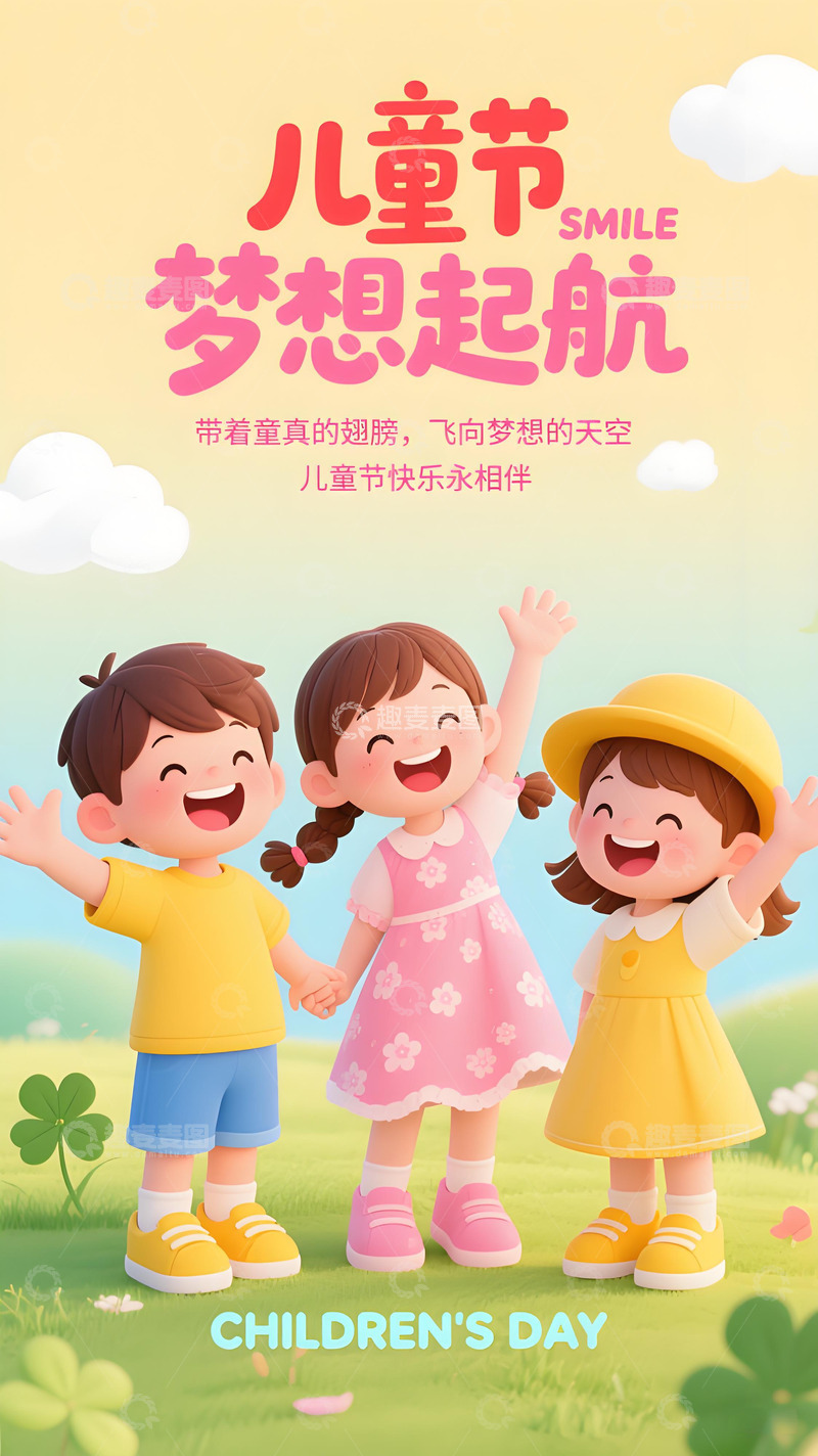 高清大图下载【趣麦麦图】儿童节海报53