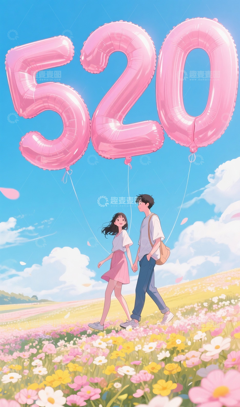 高清大图下载【趣麦麦图】520情人节海报16
