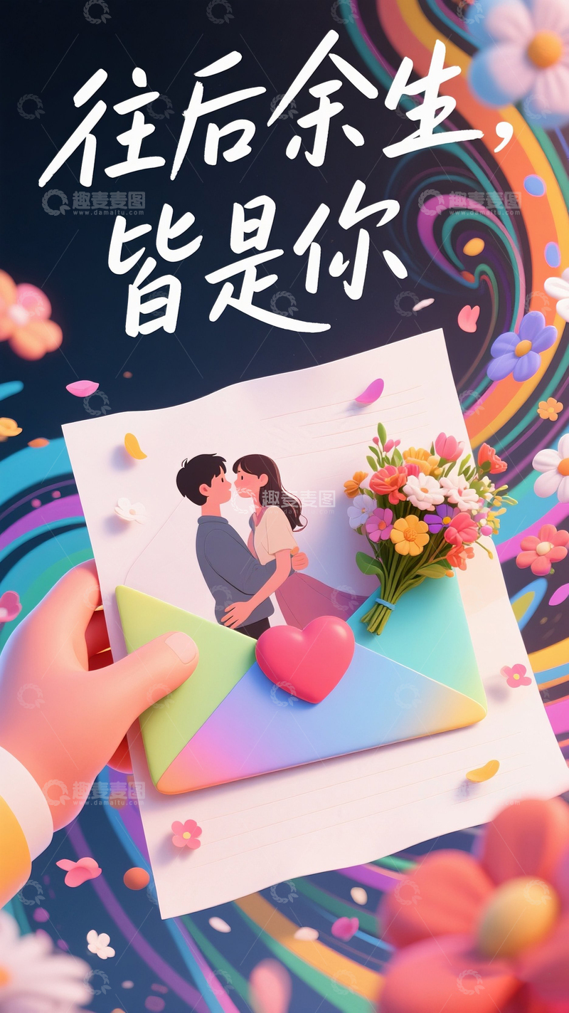 高清大图下载【趣麦麦图】520情人节海报18