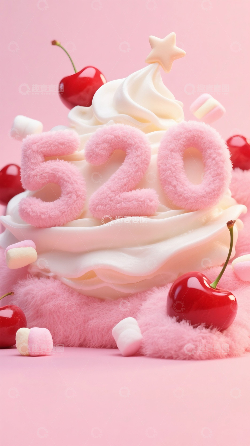 高清大图下载【趣麦麦图】520情人节海报29