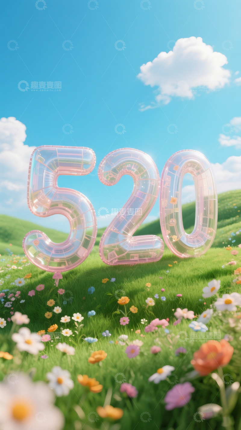 高清大图下载【趣麦麦图】520情人节海报17