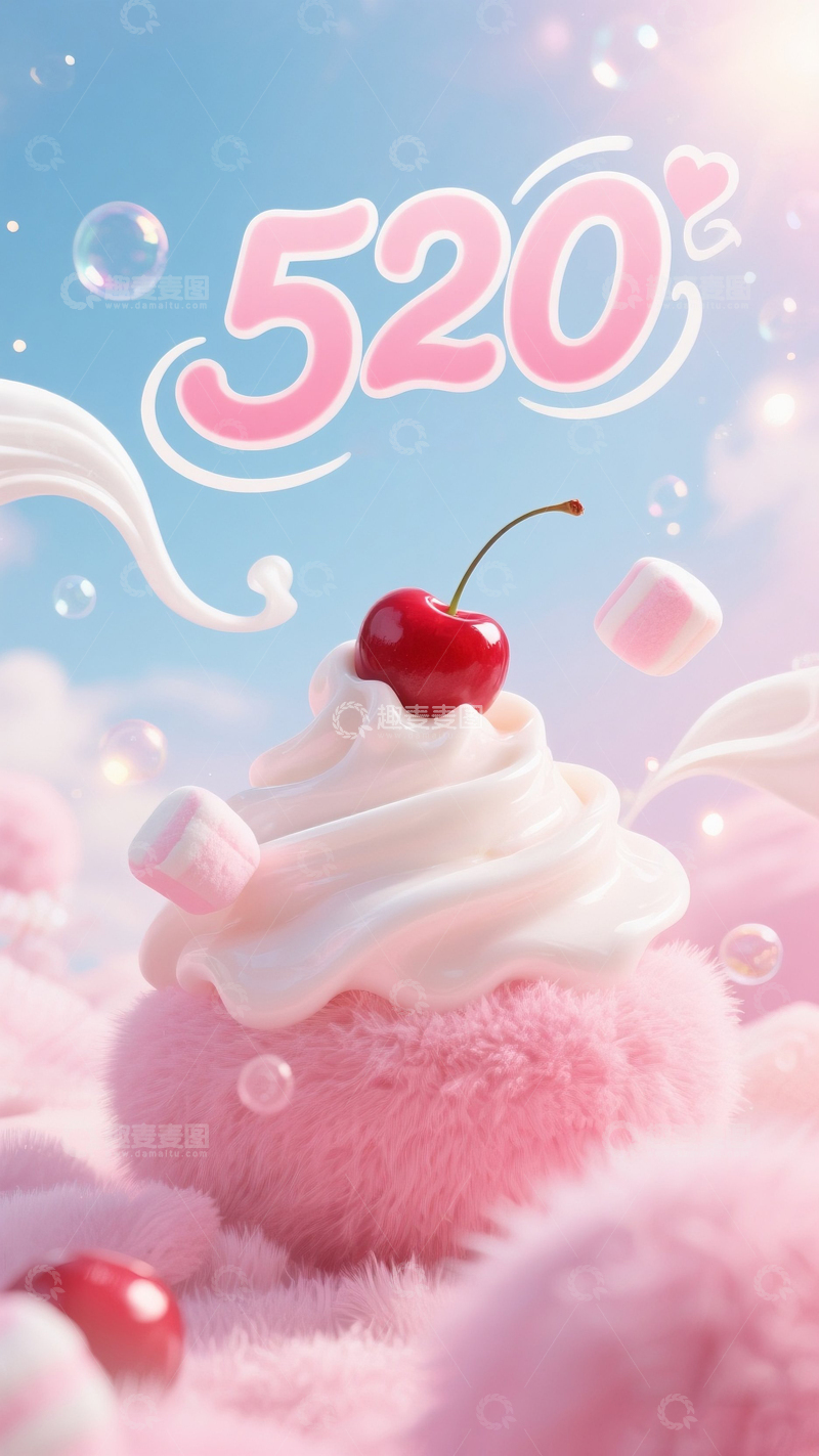 高清大图下载【趣麦麦图】520情人节海报27