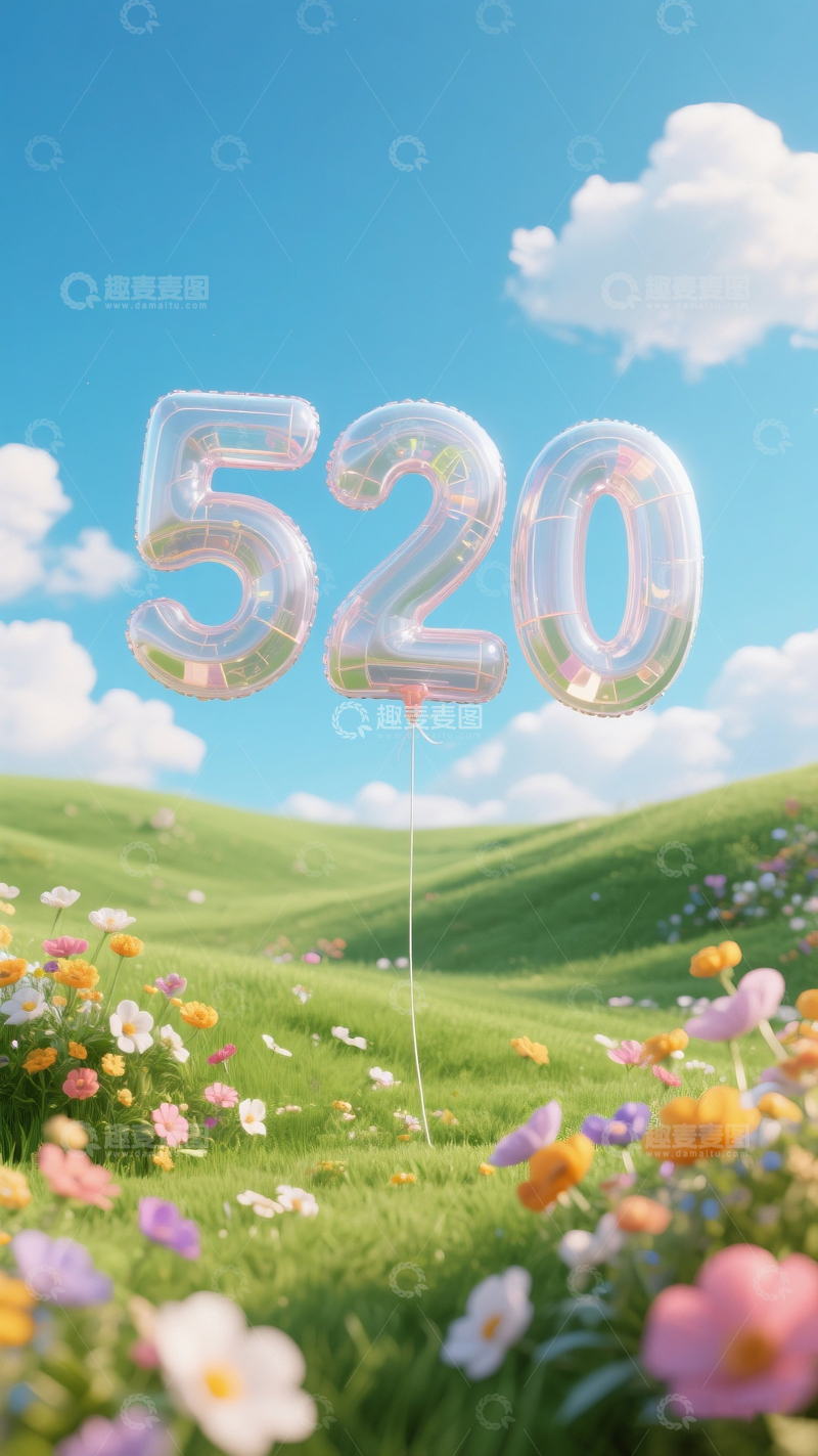 高清大图下载【趣麦麦图】520情人节海报19