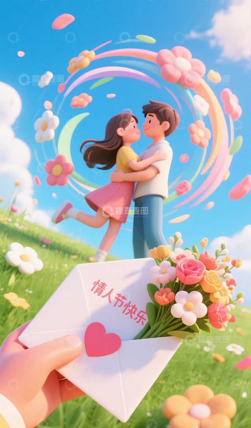 高清大图下载【趣麦麦图】520情人节海报22