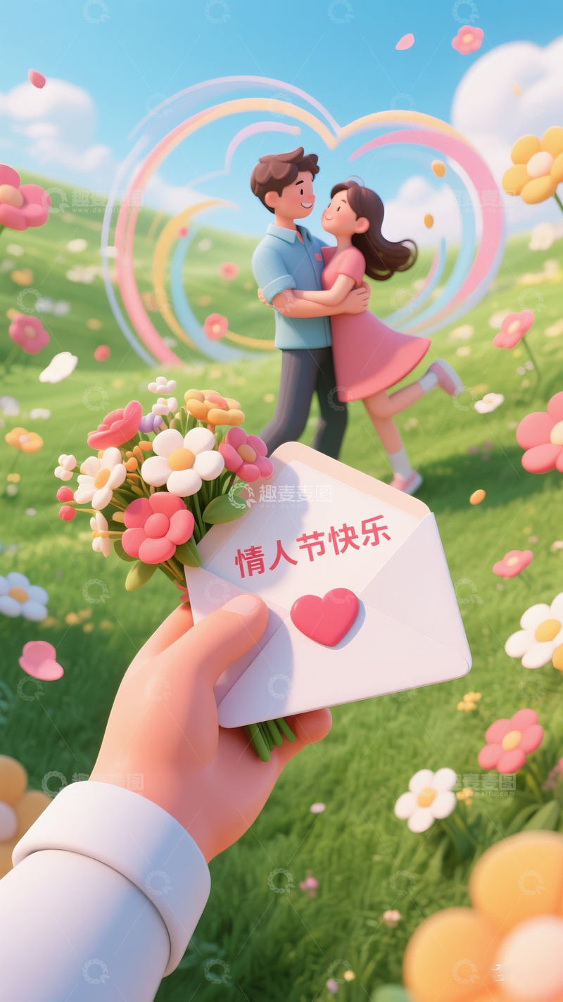 高清大图下载【趣麦麦图】520情人节海报20