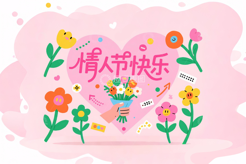 高清大图下载【趣麦麦图】520情人节海报24