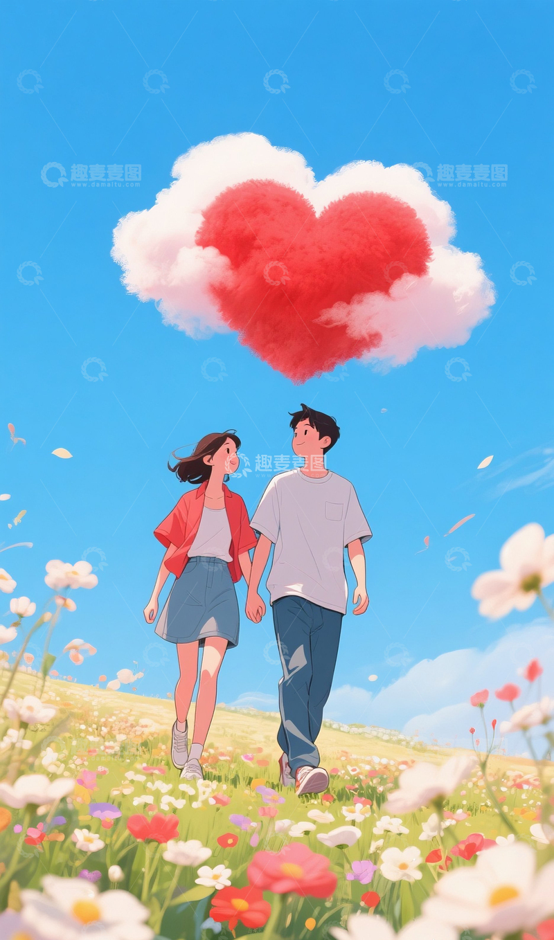 高清大图下载【趣麦麦图】520情人节海报15