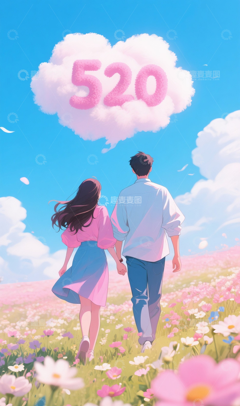 高清大图下载【趣麦麦图】520情人节海报10