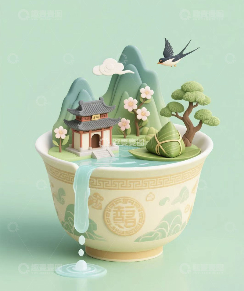 高清大图下载【趣麦麦图】端午节节日海报33