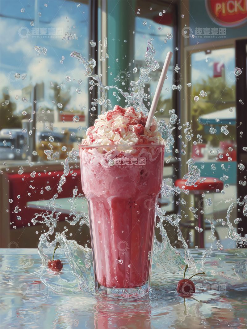 高清大图下载【趣麦麦图】美食篇&mdash;&mdash;冰淇淋奶昔饮料55
