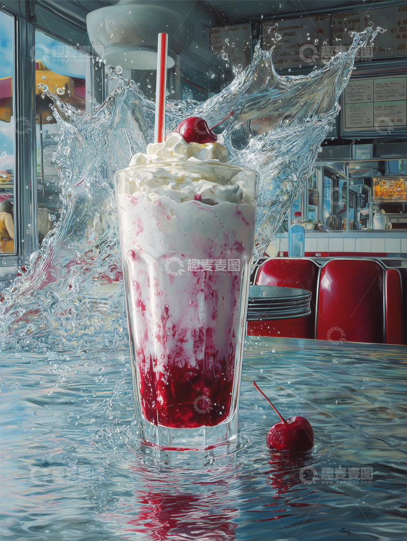 高清大图下载【趣麦麦图】美食篇——冰淇淋奶昔饮料12