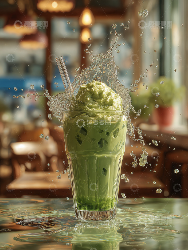 高清大图下载【趣麦麦图】美食篇——冰淇淋奶昔饮料1