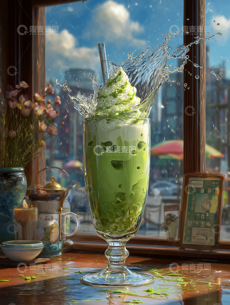 高清大图下载【趣麦麦图】美食篇——冰淇淋奶昔饮料20