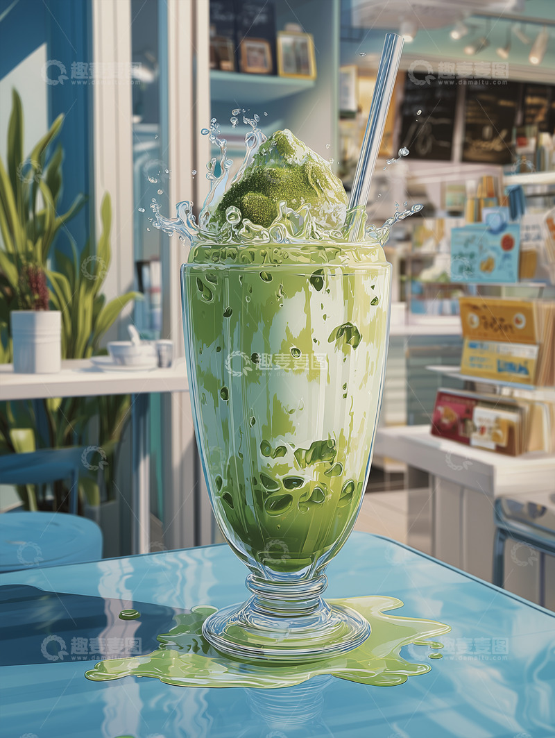高清大图下载【趣麦麦图】美食篇——冰淇淋奶昔饮料6